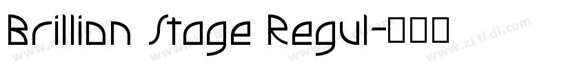 Brillion Stage Regul字体转换